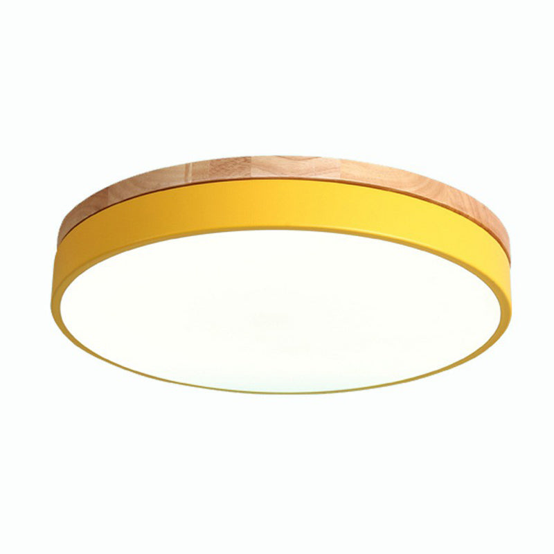 Modern LED Flush Mount Ceiling Light Fixture with Acrylic Finish ? Elegant Illumination for Stylish Bedrooms 4