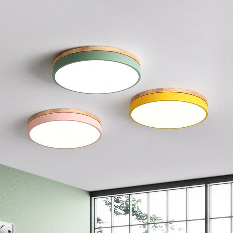 Modern LED Flush Mount Ceiling Light Fixture with Acrylic Finish ? Elegant Illumination for Stylish Bedrooms 5