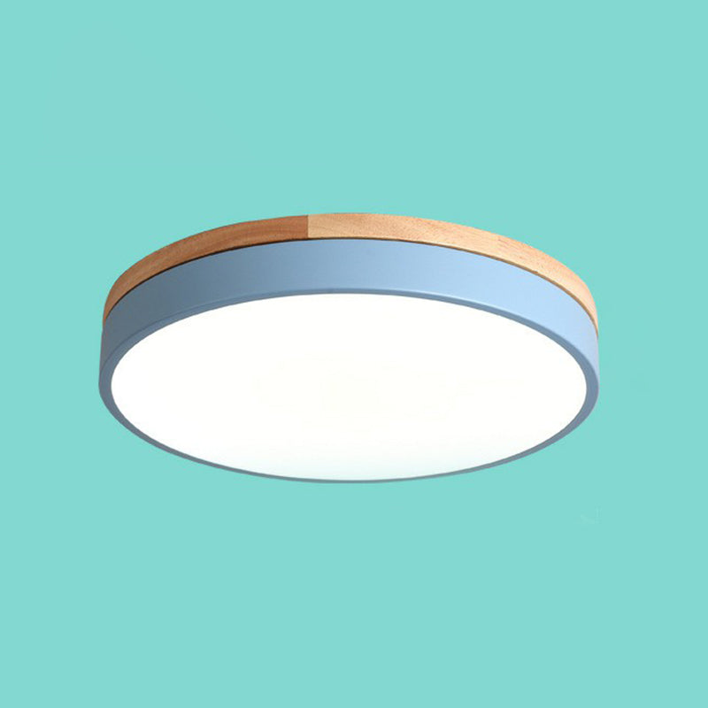 Modern LED Flush Mount Ceiling Light Fixture with Acrylic Finish ? Elegant Illumination for Stylish Bedrooms 6