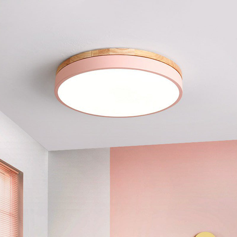 Modern LED Flush Mount Ceiling Light Fixture with Acrylic Finish ? Elegant Illumination for Stylish Bedrooms 7