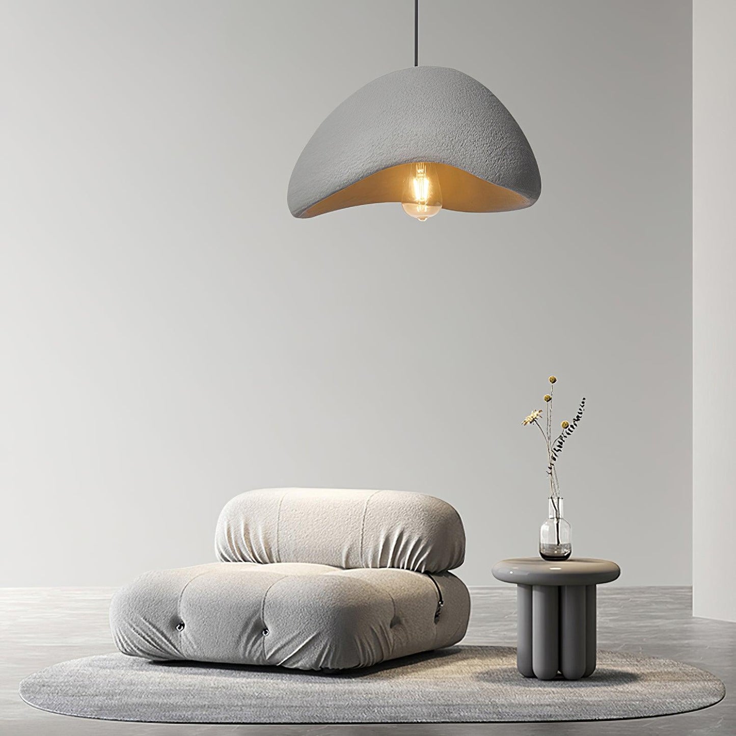 Modern Minimalist Cloud Lamp - High-Density Sculptural Ceiling Fixture