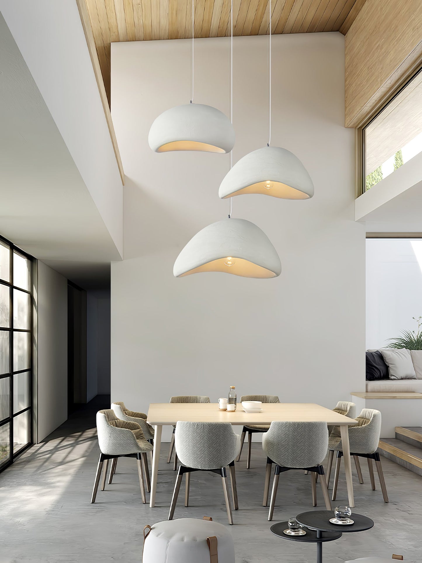 Modern Minimalist Cloud Lamp - High-Density Sculptural Ceiling Fixture