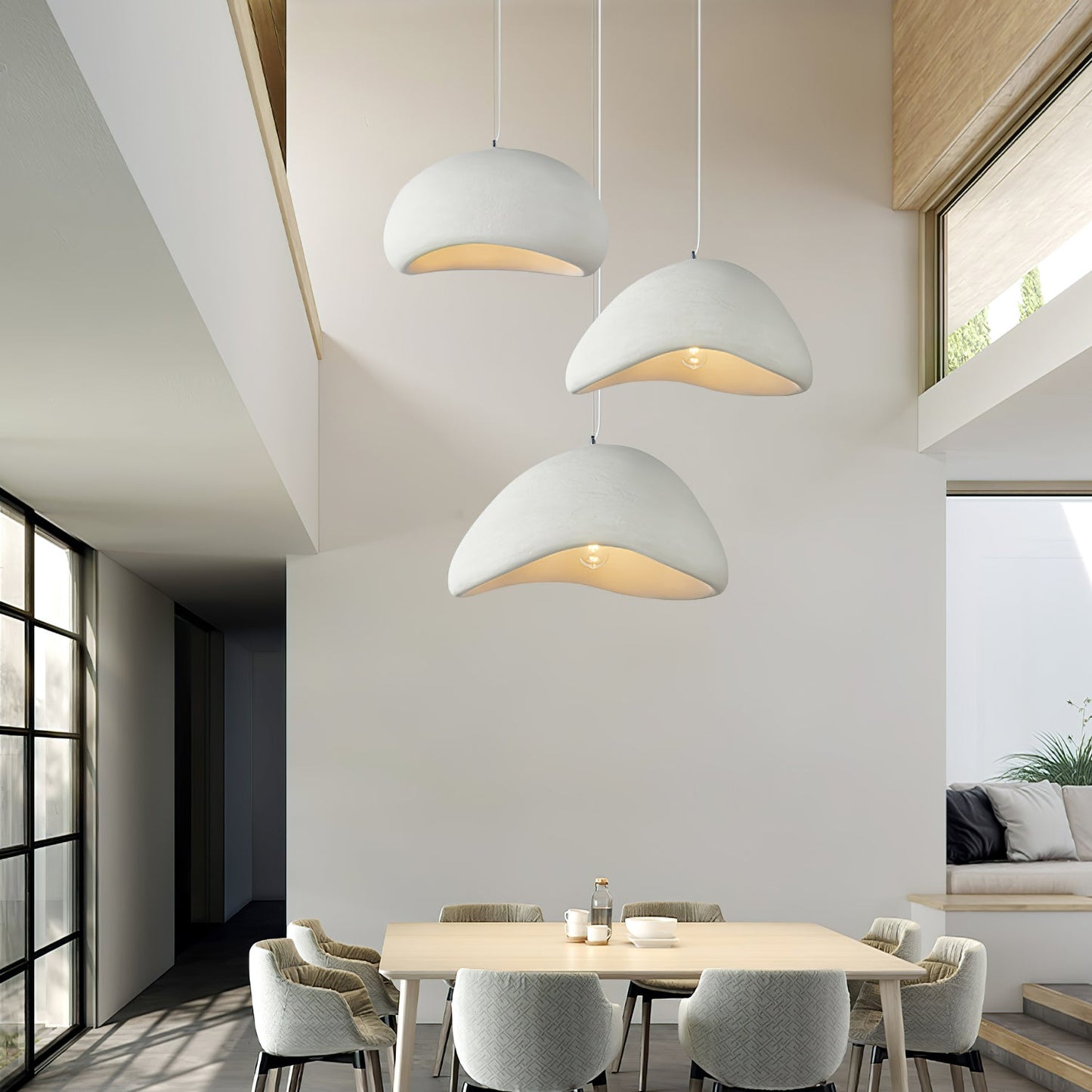 Modern Minimalist Cloud Lamp - High-Density Sculptural Ceiling Fixture