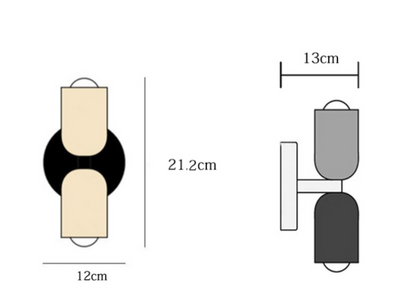 Modern Minimalist Cylinder Wall Sconce