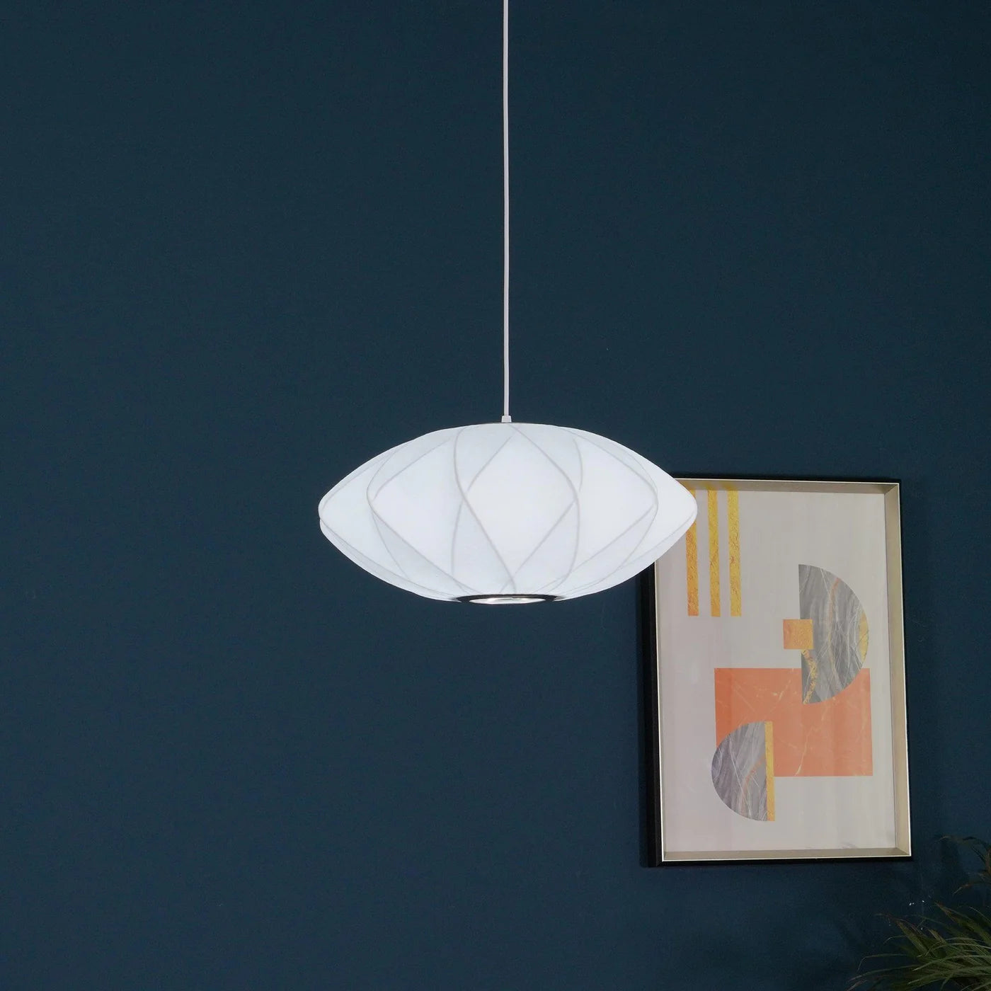 Modern Pendant Lamp with Fabric Shade 1