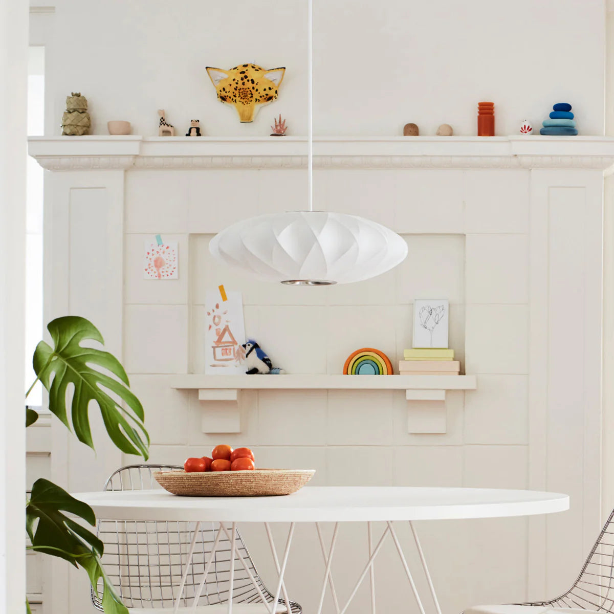 Modern Pendant Lamp with Fabric Shade 7