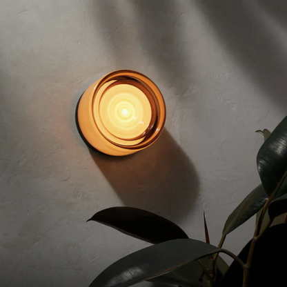 Modern Round Glass Wall Sconce - LED