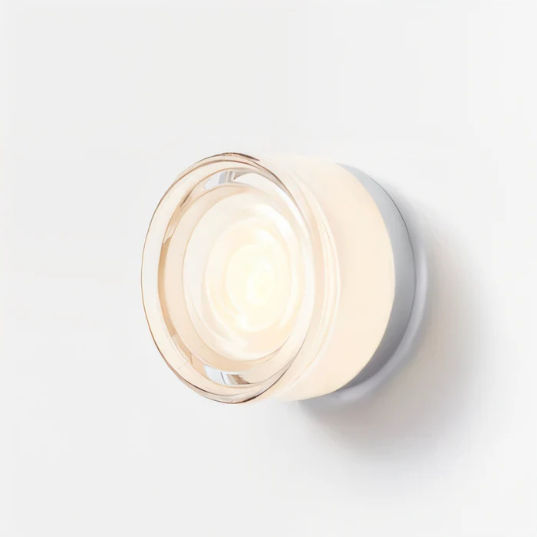 Modern Round Glass Wall Sconce - LED