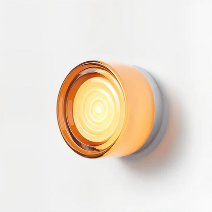 Modern Round Glass Wall Sconce - LED