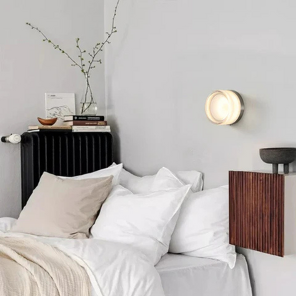 Modern Round Glass Wall Sconce - LED