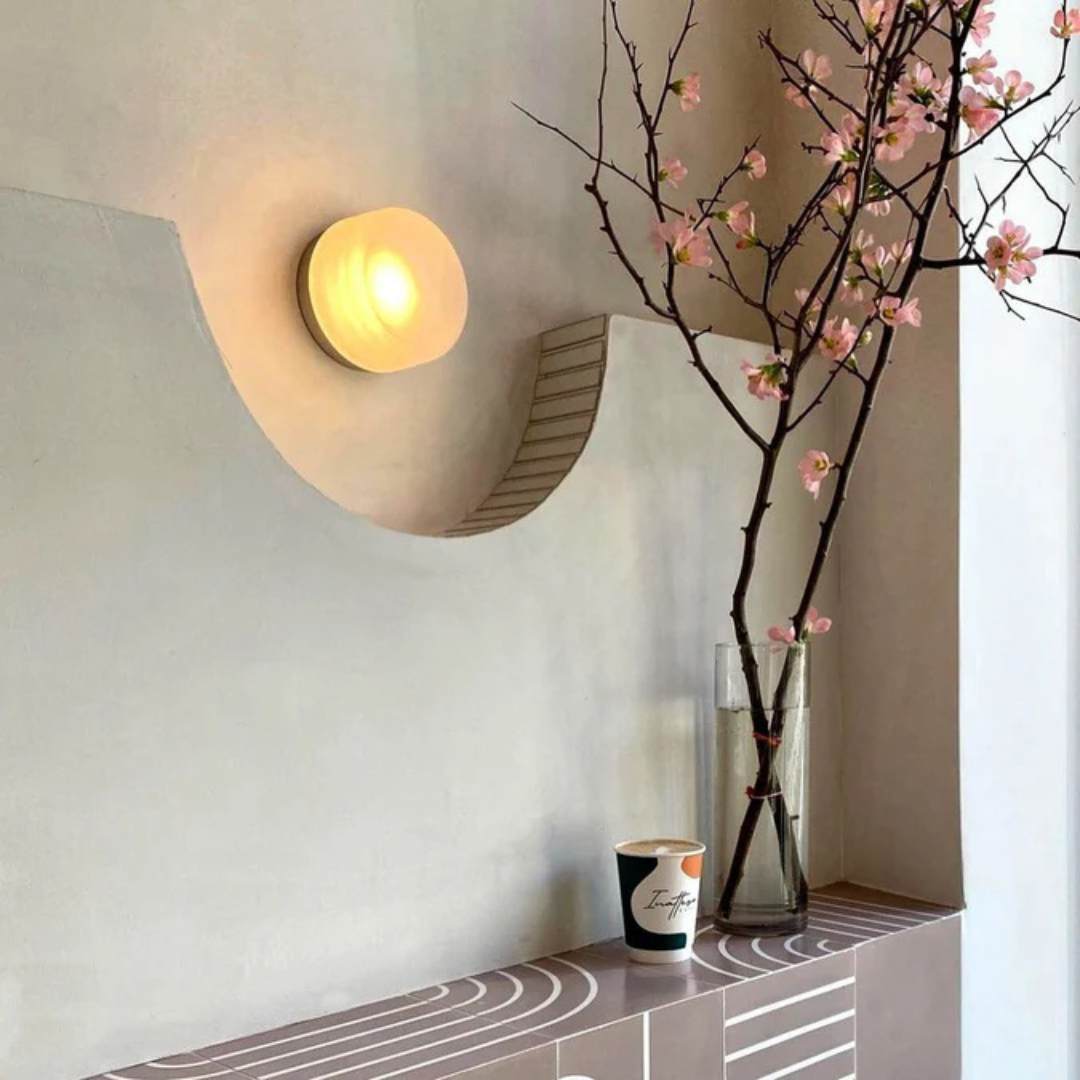 Modern Round Glass Wall Sconce - LED