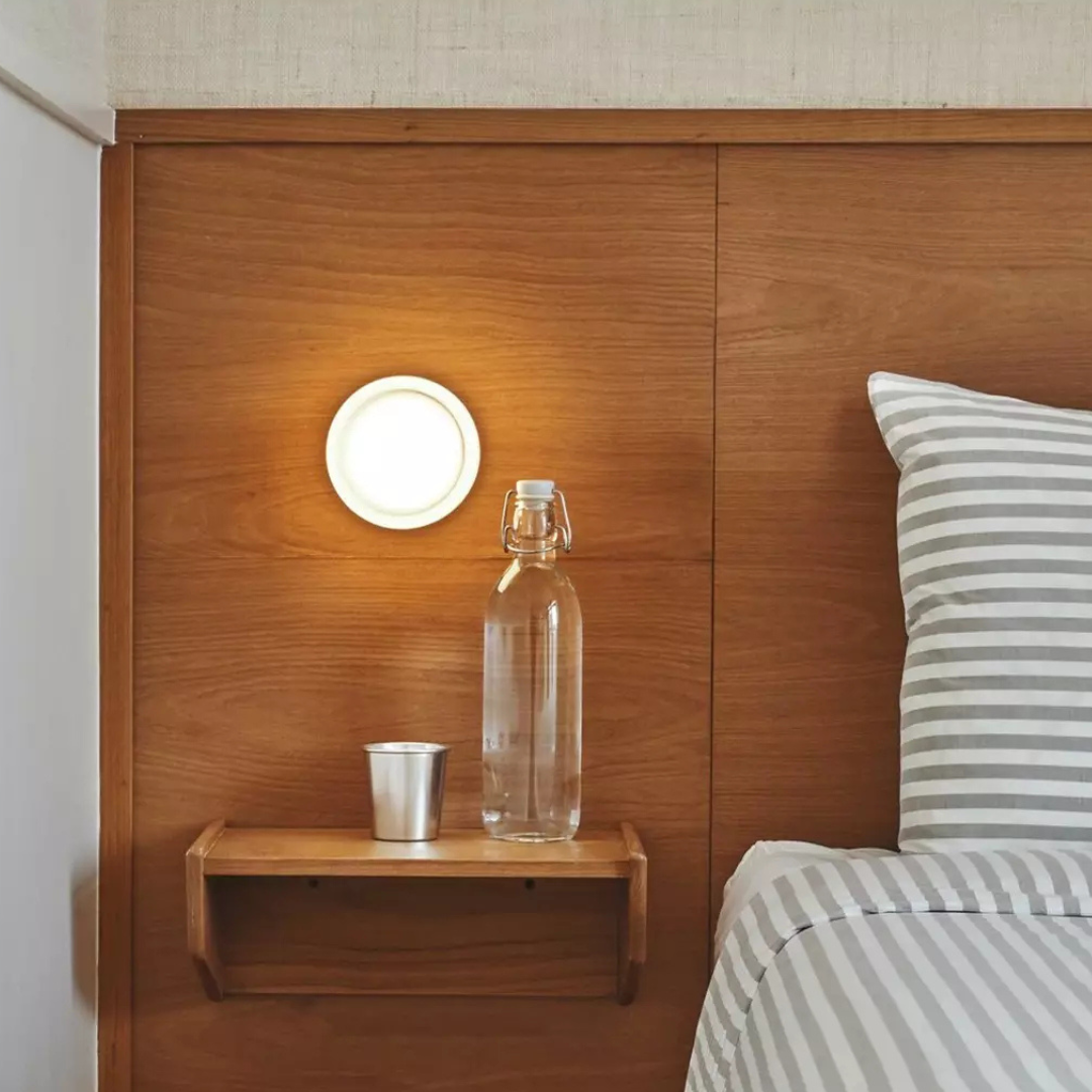 Modern Round Glass Wall Sconce - LED