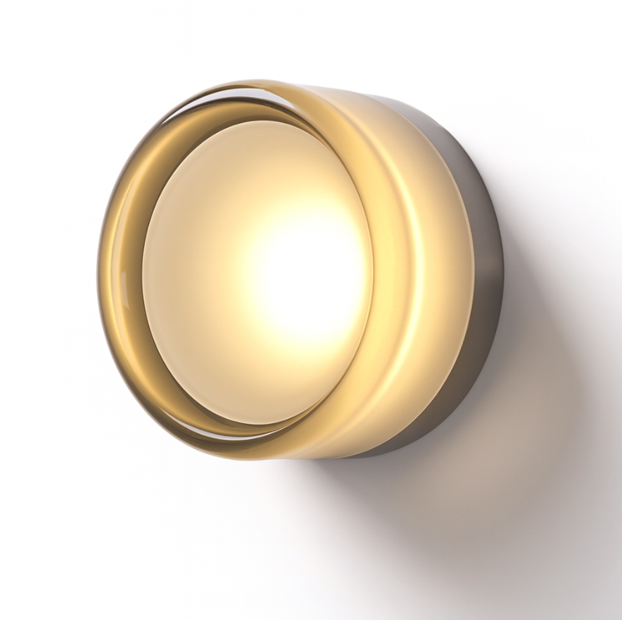 Modern Round Glass Wall Sconce - LED