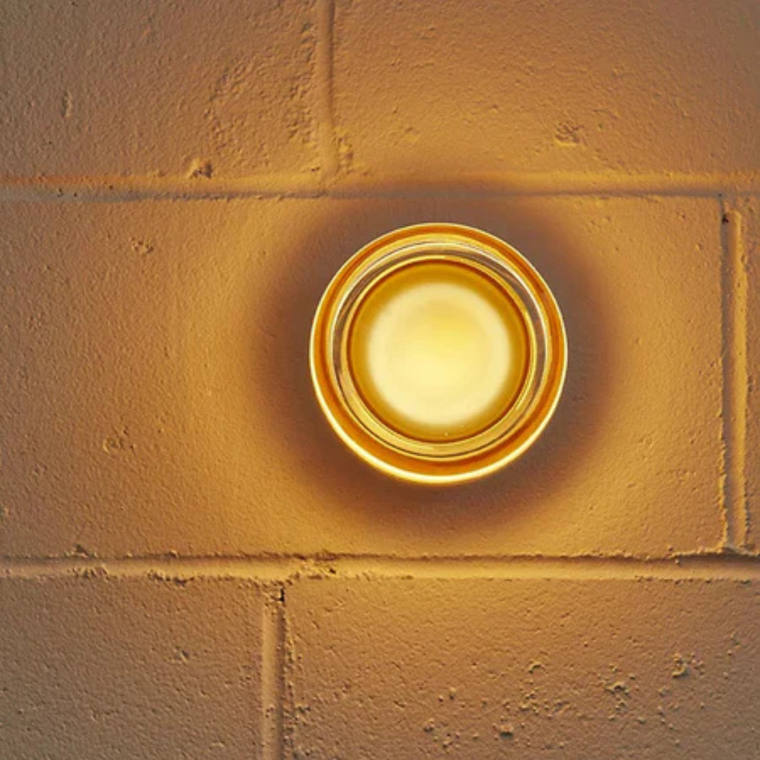 Modern Round Glass Wall Sconce - LED