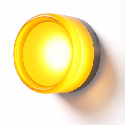 Modern Round Glass Wall Sconce - LED