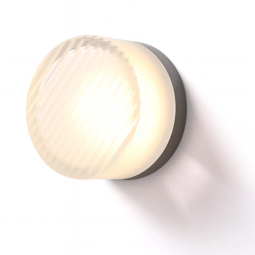 Modern Round Glass Wall Sconce - LED