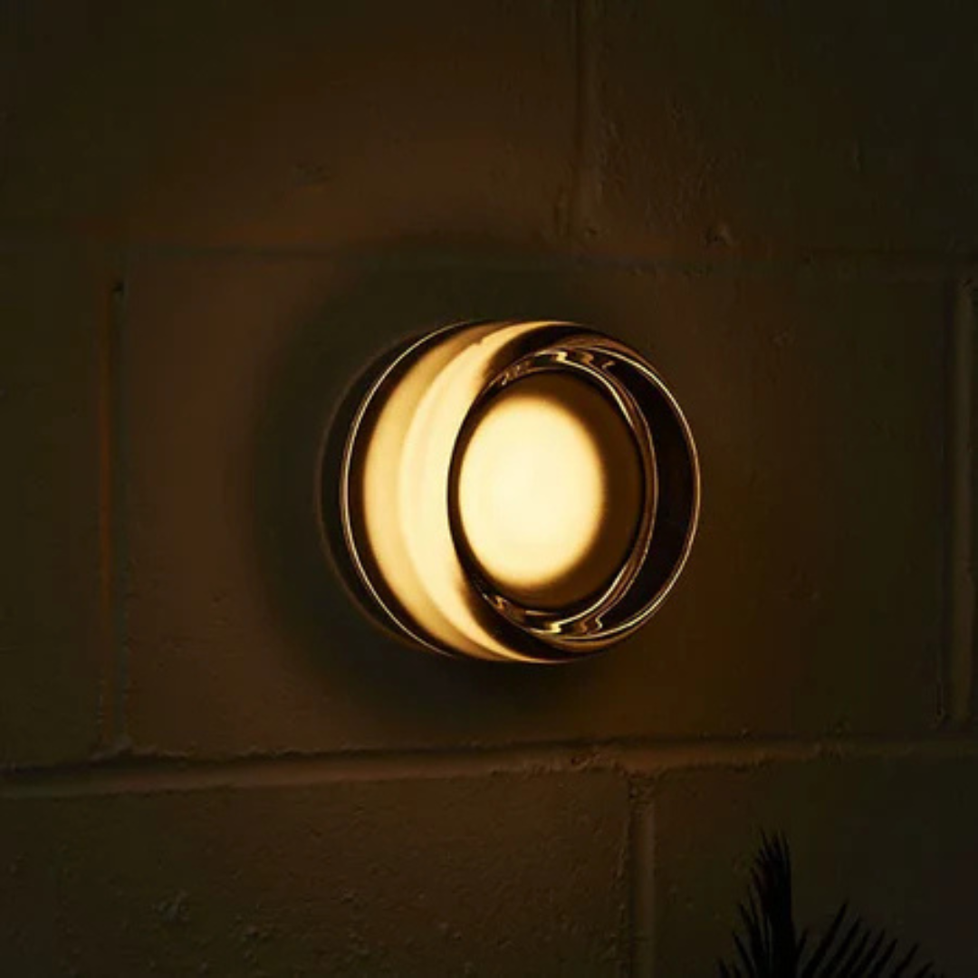 Modern Round Glass Wall Sconce - LED
