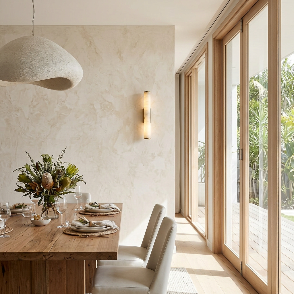 Modern Spanish Marble Style Wall Sconce