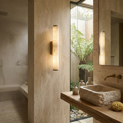 Modern Spanish Marble Style Wall Sconce