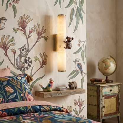 Modern Spanish Marble Style Wall Sconce
