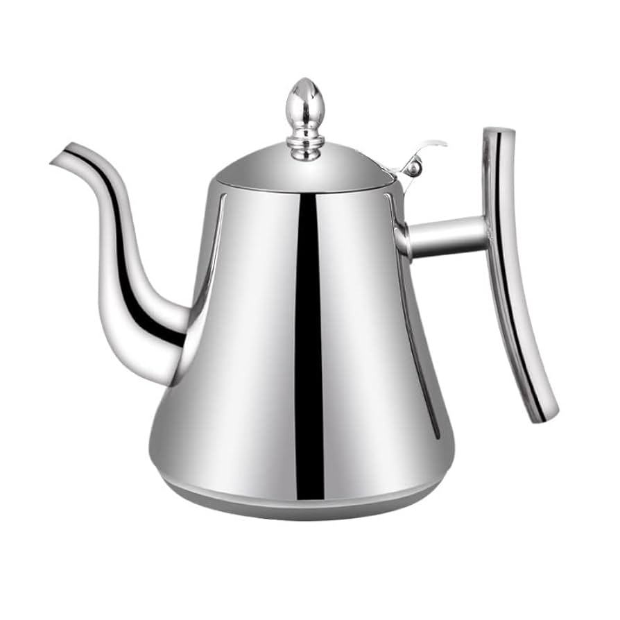 Modern Stainless Steel Teapot with Infuser 0