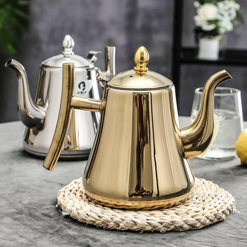 Modern Stainless Steel Teapot with Infuser 3