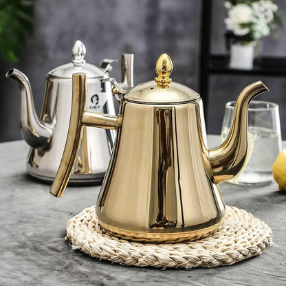 Modern Stainless Steel Teapot with Infuser 3