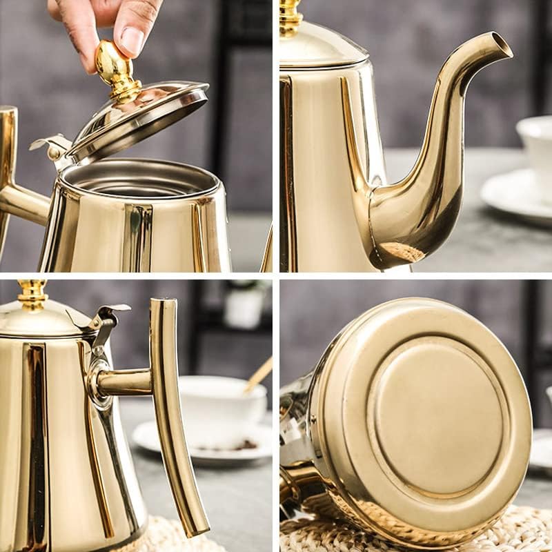 Modern Stainless Steel Teapot with Infuser 7
