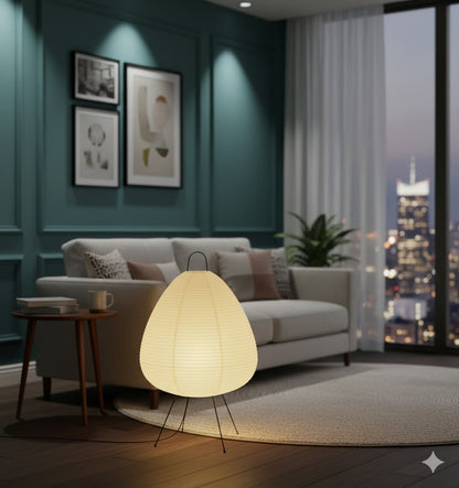 Nari Paper Lamp – Modern LED Table Light with Warm Glow