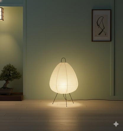 Nari Paper Lamp – Modern LED Table Light with Warm Glow
