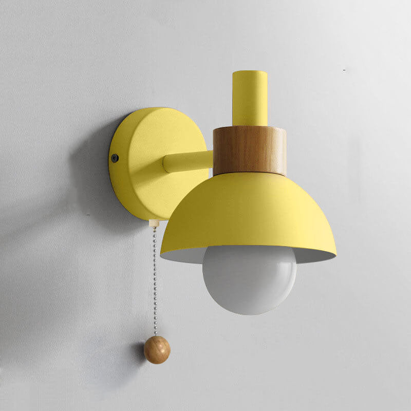 Nordic Macaron Globe Wall Sconce - Glass & Iron