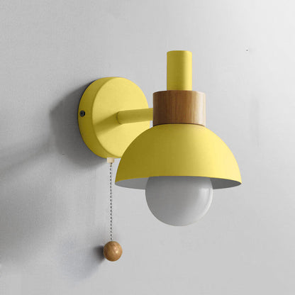 Nordic Macaron Globe Wall Sconce - Glass & Iron