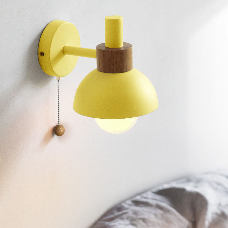 Nordic Macaron Globe Wall Sconce - Glass & Iron