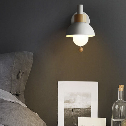 Nordic Macaron Globe Wall Sconce - Glass & Iron