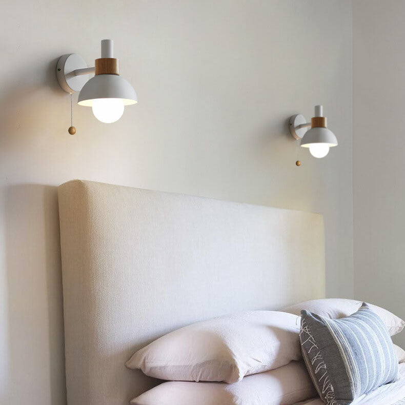 Nordic Macaron Globe Wall Sconce - Glass & Iron