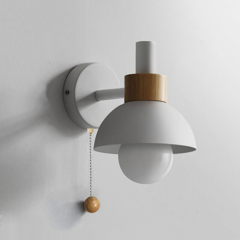 Nordic Macaron Globe Wall Sconce - Glass & Iron