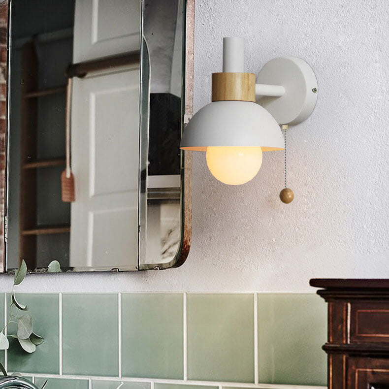 Nordic Macaron Globe Wall Sconce - Glass & Iron