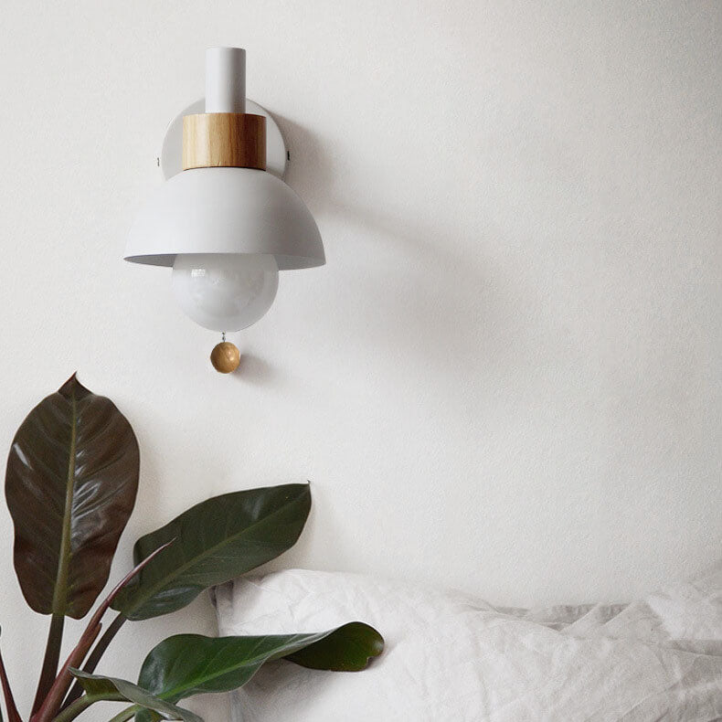 Nordic Macaron Globe Wall Sconce - Glass & Iron