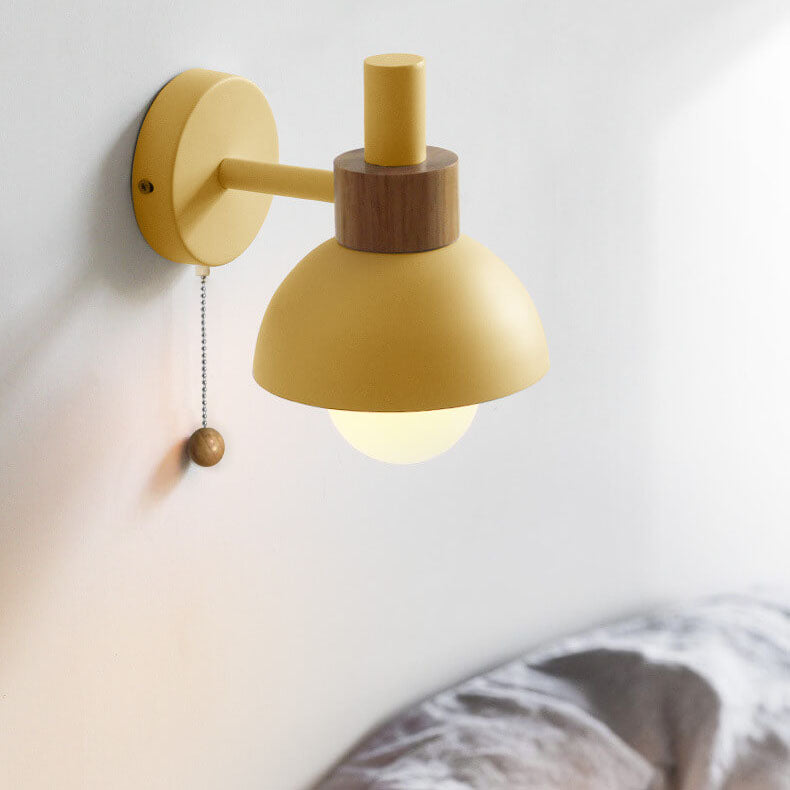 Nordic Macaron Globe Wall Sconce - Glass & Iron