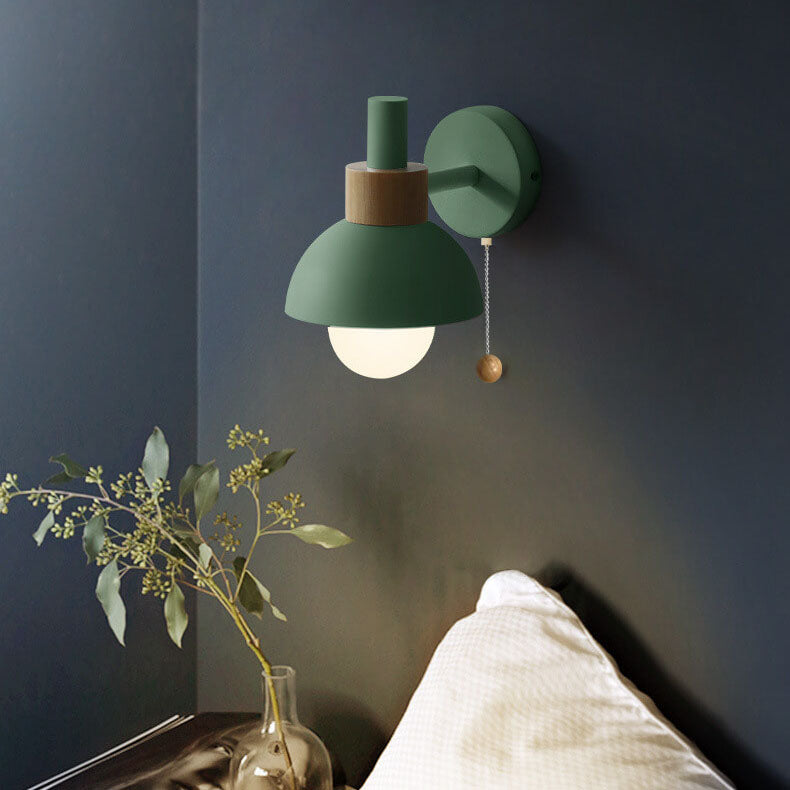 Nordic Macaron Globe Wall Sconce - Glass & Iron