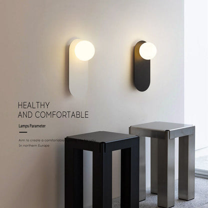 Nordic Ring & Globe Wall Sconce - Minimalist