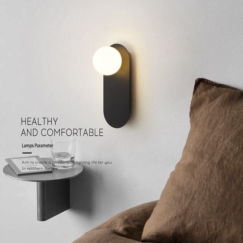 Nordic Ring & Globe Wall Sconce - Minimalist