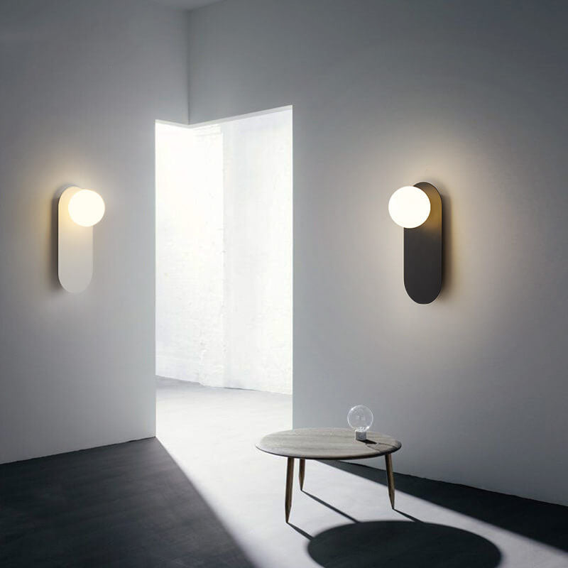 Nordic Ring & Globe Wall Sconce - Minimalist