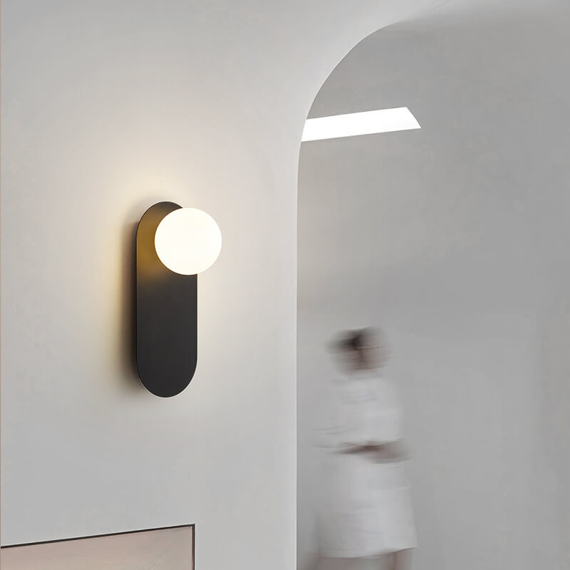 Nordic Ring & Globe Wall Sconce - Minimalist