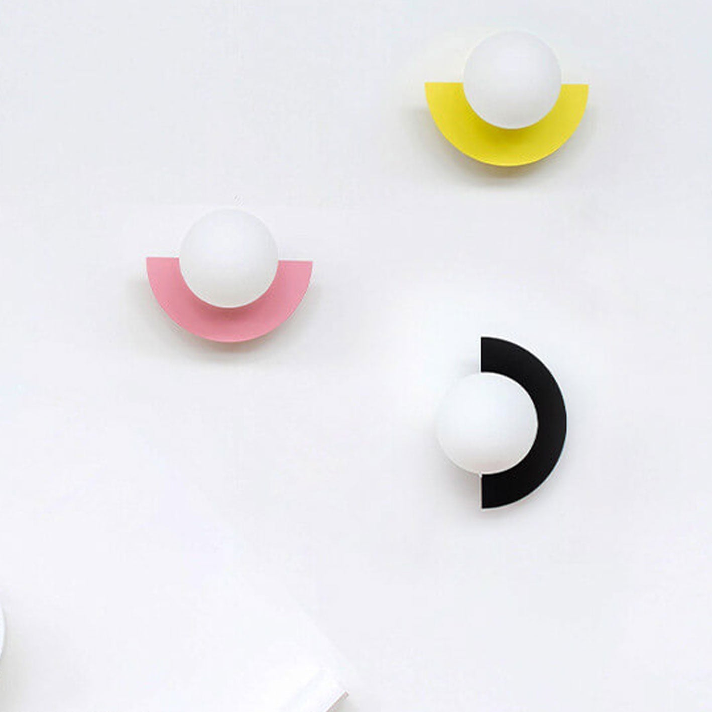Nordic Semicircle Globe Wall Sconce - Colourful