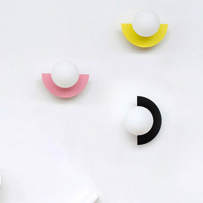 Nordic Semicircle Globe Wall Sconce - Colourful