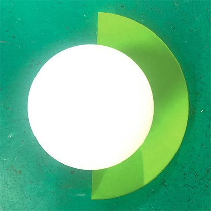 Nordic Semicircle Globe Wall Sconce - Colourful