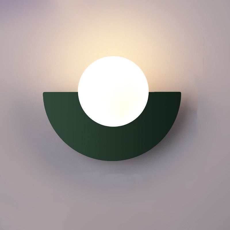 Nordic Semicircle Globe Wall Sconce - Colourful