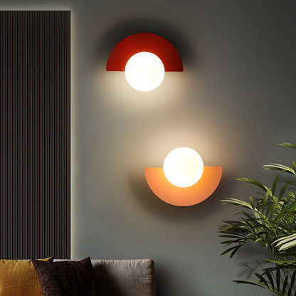 Nordic Semicircle Globe Wall Sconce - Colourful