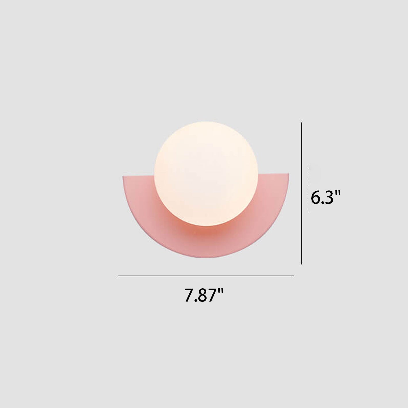 Nordic Semicircle Globe Wall Sconce - Colourful